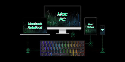 Akko MonsGeek FUN60 60% Mechanical Gaming Keyboard – Magnetic Switch, 8K Rapid Trigger, ARGB HE/TMR Custom Keyboard