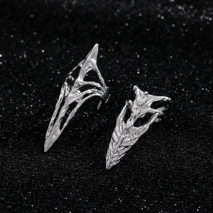 New Gothic Rock Punk Fingertip Nail Ring | Metal Manicure Jewelry Accessories for Women, Party & Gift for Girlfriends