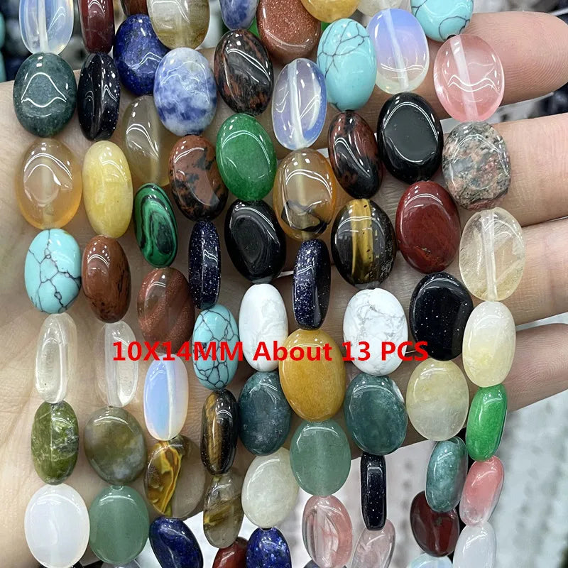 Natural Gemstone Beads - Agate Quartz Turquoise Faceted Rondelle Spacer Beads for DIY Jewelry Making & Bracelets