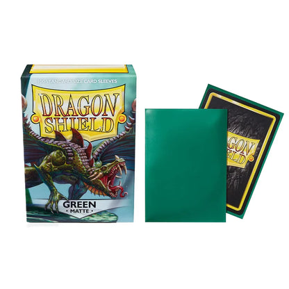 100PCS Dragon Shield Card Sleeves Box — Multicolor Matte Protectors for TCG, PTCG & Board Games