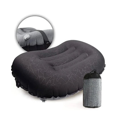 Ultralight Inflatable Camping Pillow – Compact Ergonomic Neck & Lumbar Support for Hiking, Travel & Backpacking