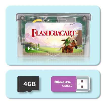 REMANK V1.5 Flash GBA Cart — 100+ Retro Games Cartridge with RTC 1M Flash, Compatible with GBA, GBC, GB, NES & DS