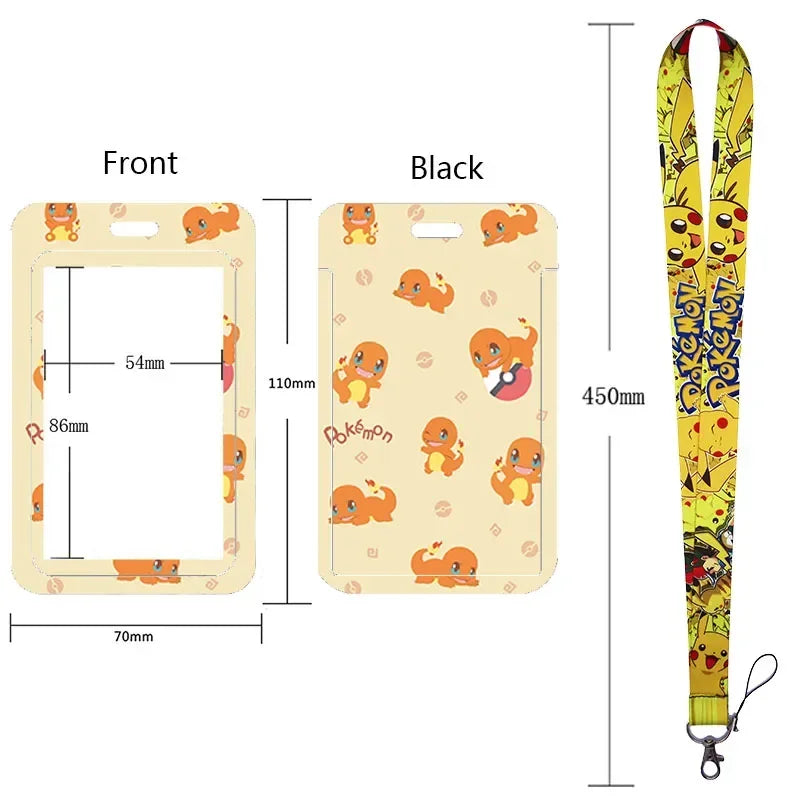 Pikachu Neck Strap Lanyard for Keys – ID Badge Holder, Keychain, Key Rings, Fashion Accessory Gift