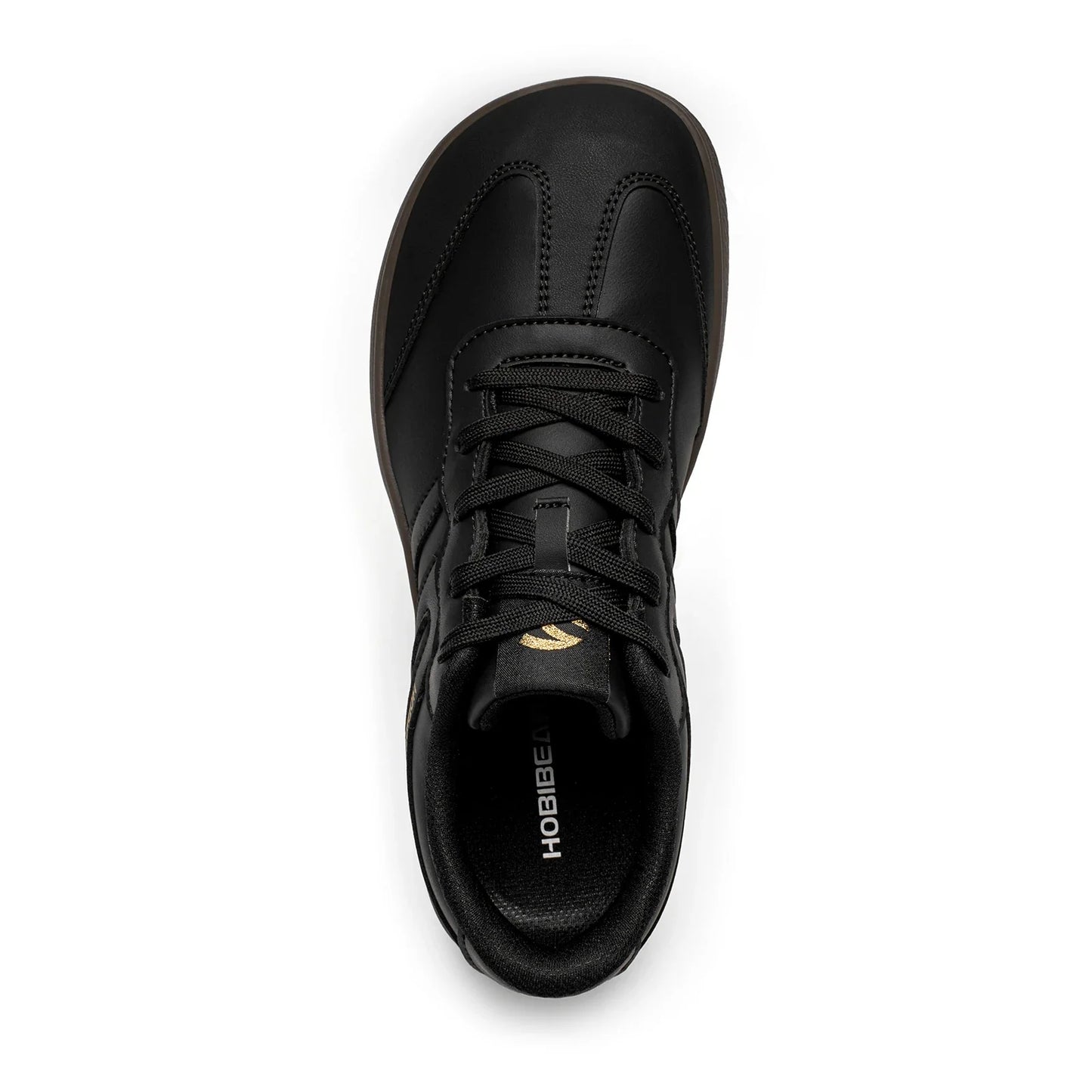 HOBIBEAR Unisex Wide Toe Sneakers – Retro Casual Lace-Up Leather Shoes for Men & Women