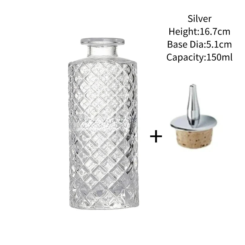 Vintage Glass Cocktail Bitters Bottles — Stainless Steel Cap Seasoning & Bar Accessories for Kitchen & Bartender Use