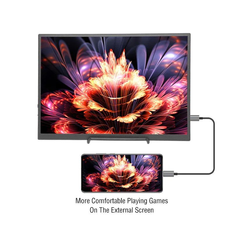 Anmite 10.5" Portable Monitor — 1280P HDR, 16:10 Low Blue Light Display for Xbox, PS4/PS5, Switch, PC & Laptop Extension