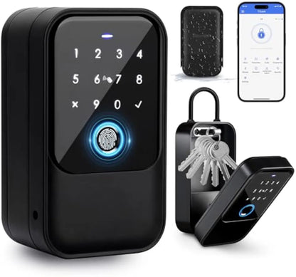 TTlock Smart Key Lock Box – Wireless Digital Code & Bluetooth Key Safe, App-Controlled Electronic Key Box for Home or Host