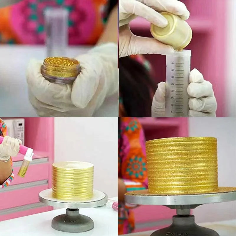 Cake Coloring Tools - Manual Airbrush for Baking Decoration, Cupcakes, Desserts, and Mousse - Kitchen Pastry Spray Gun and Sandblasting Accessories