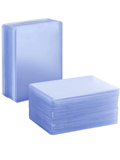 25PCS Transparent PVC Card Sleeves – Hard Plastic Protective Holders for Trading & Game Cards