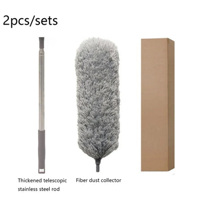 Telescopic Microfiber Duster – 250cm Extendable Washable Brush for Spider Web & Dust Cleaning