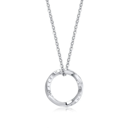 Vnox Norse Viking Pendant Necklace – Twisted Stainless Steel Mobius Triangle, Vegvisir & Valknut Geometric Charm