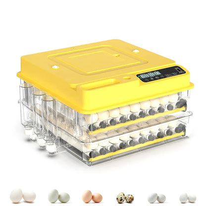 36–216 Egg Incubator - Fully Automatic Temperature, Water & Egg Turning for Chicken, Duck & Goose Eggs