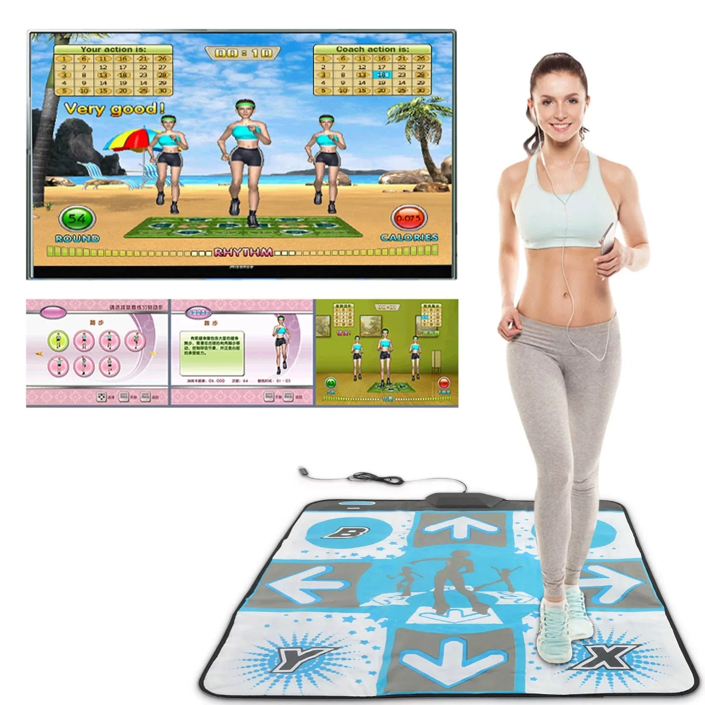 Non-Slip Dance Pad Mat for Wii Gamecube NGC DDR Video Games Dance Revolution