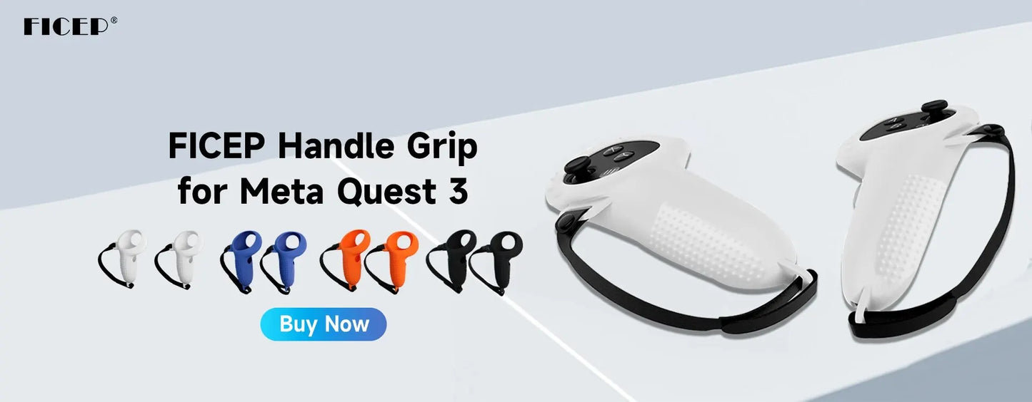FICEP Silicone Replacement Face Cover for Meta Quest 3 – Dust & Sweat Resistant VR Mask Accessory