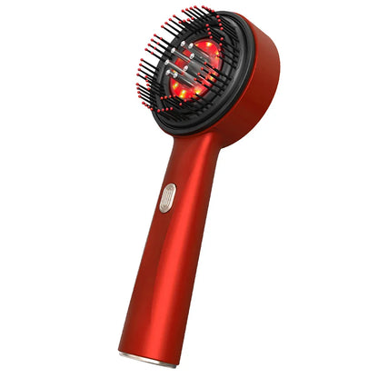 Electric Scalp Massage Comb – Red Light Therapy Hair Growth Brush with Vibration, Anti-Hair Loss & Oil Applicator
