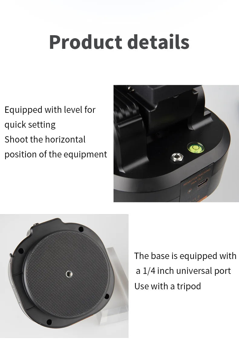 Thermal Imaging Camera Automatic Bracket - Remote Panning, Animal Observation, 2kg Load Capacity, Face Following Head Stabilizer