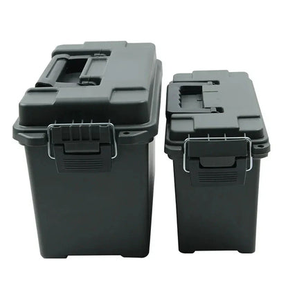 Plastic Ammo Box – Lightweight High-Strength Bullet Storage Case, Weapons Safe, Ammo Can Crate Accessory