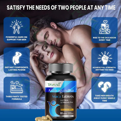 Ashwagandha Performance Support Supplement – Day & Night Formula for Energy, Endurance & Physical Vitality Optimization