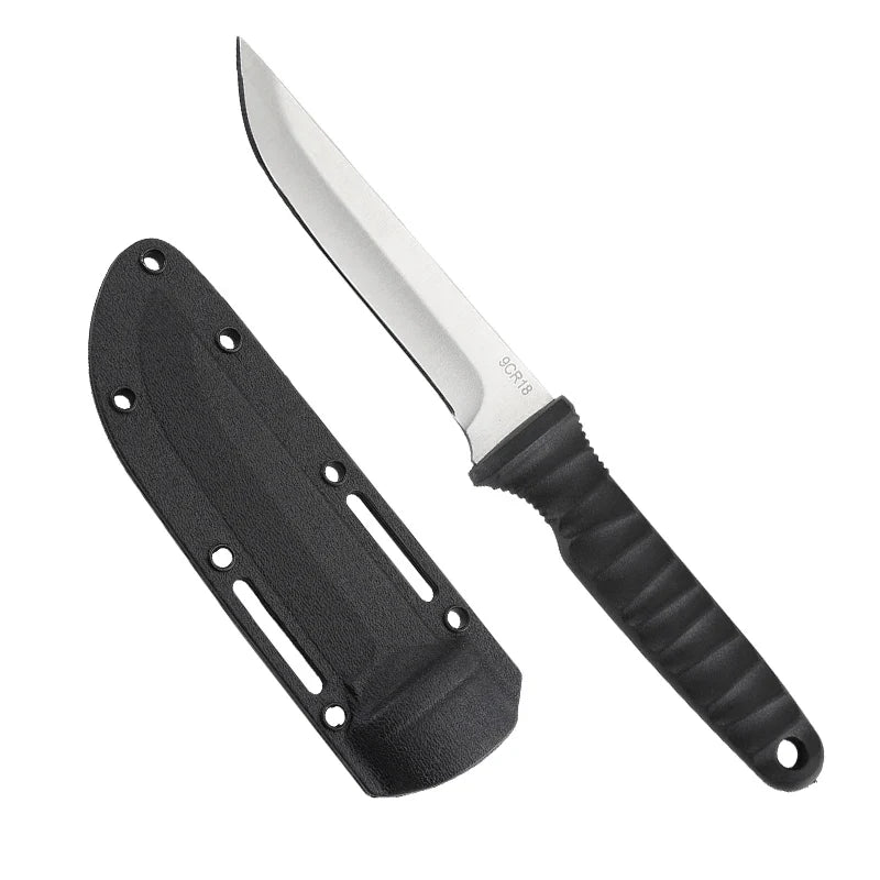 5Cr15Mov Stainless Steel Meat Cleaver – Sharp Boning Knife with Holster & Multifunction Vegetable Peeler