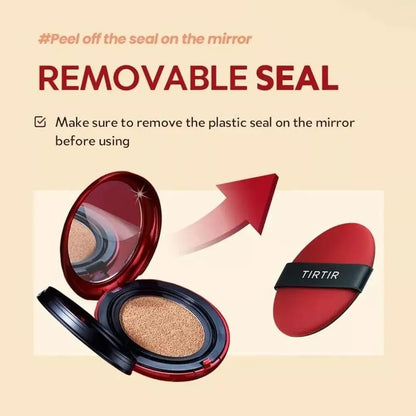 TIRTIR Cushion Foundation – High Coverage Compact Makeup, Original Korean Beauty Covering Cushion