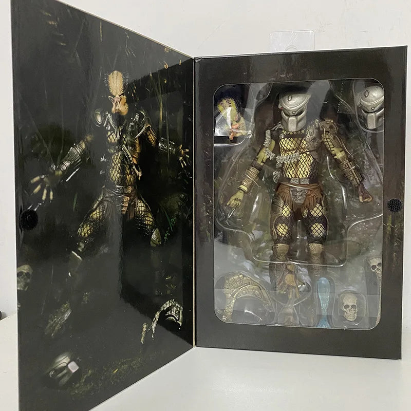 NECA Jungle Hunter Predator Action Figure – Alien Collectible Model, Joint Movable Doll, New Year Gift for Children