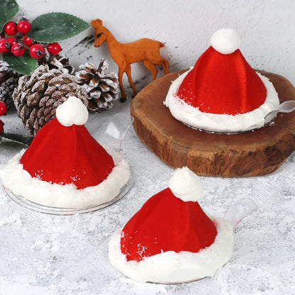 Christmas Silicone Cake Molds — Tree, Snowflake & Hat Shapes for Mousse, Chocolate & Holiday Baking