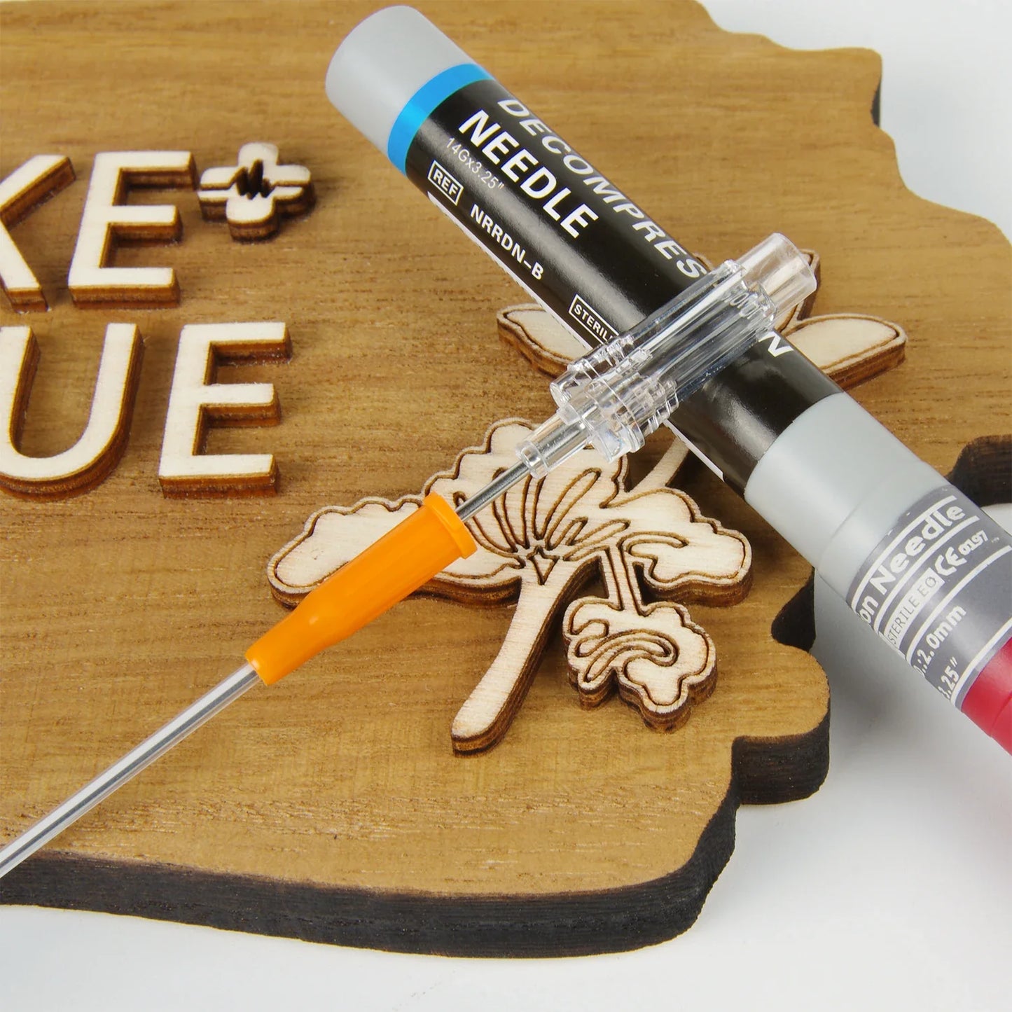 Sanke Rescue Pneumothorax Needle - Trauma Medical Chest Catheter for Decompression - Essential EDC First Aid Kit Component