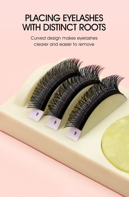 Reusable 2 in 1 Acrylic False Lashes Stand Pad & Glue Holder – Eyelash Grafting Assistor Tool