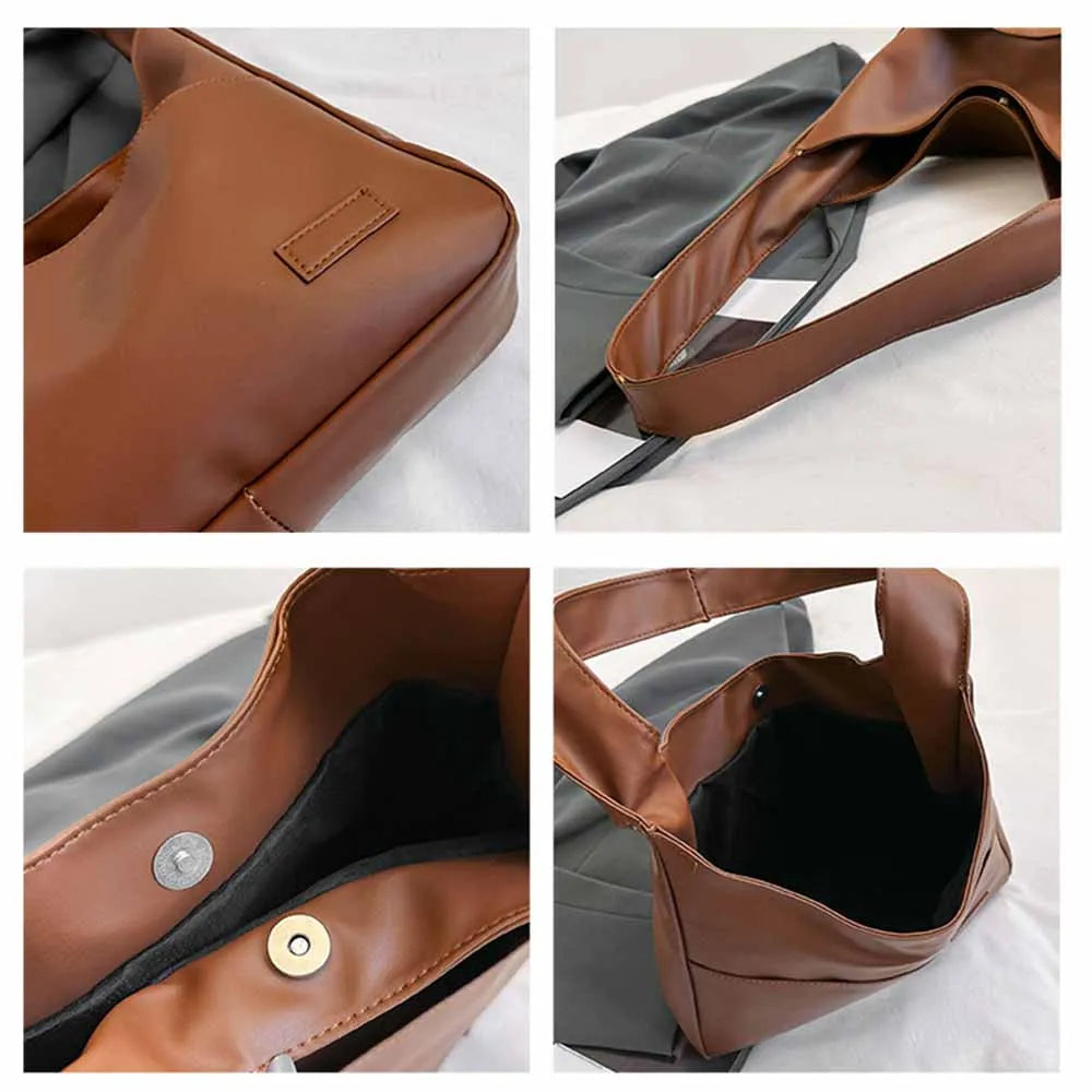 Fashionable Minimalist Retro Shoulder Bag – Large Capacity Handbag & Casual Commuting Tote Bag