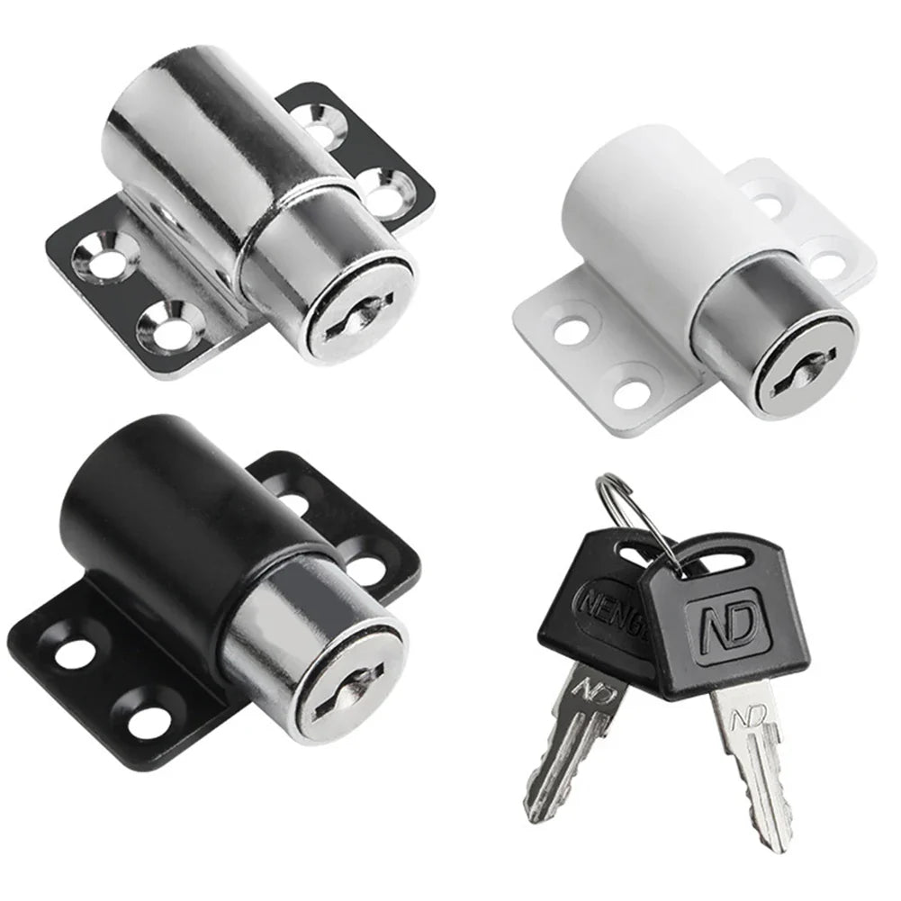 Baby Child Safety Sliding Door Window Locks - Antitheft Security Catches Set with 2 Keys
