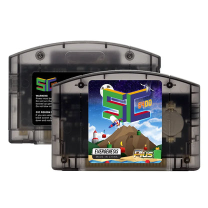 EVERGENESIS SC64 N64 Game Cartridge – 800-in-1 Nintendo 64 Game Card with Free 16GB Card, 64DD Compatible