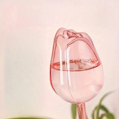 Pink Tulip Plant Watering Balls – Automatic Indoor & Outdoor Plant Drippers, Easy Self-Watering Gardening Tool