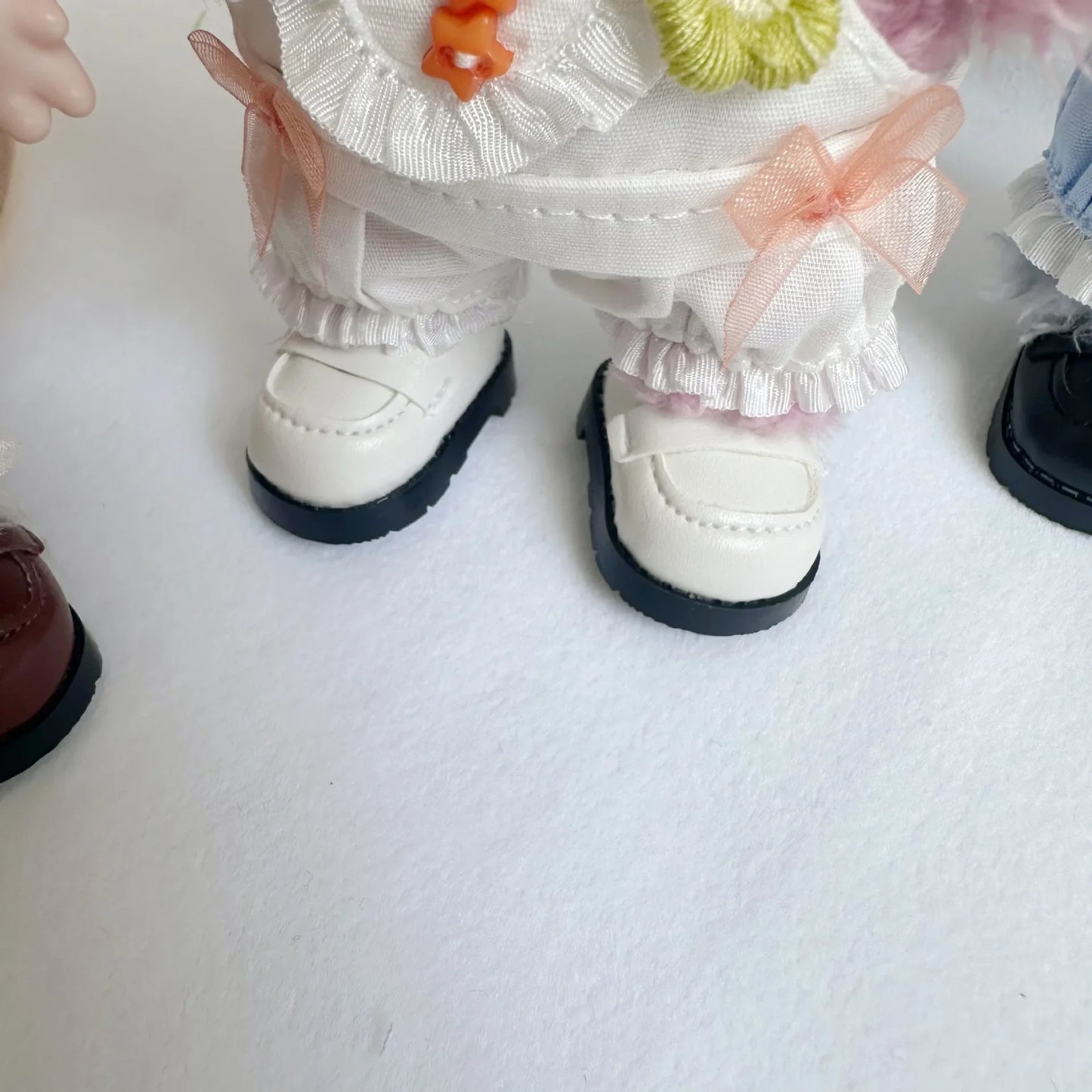 17CM Blind Box Clothes – Macaroon LABUBU Turtle Doll Accessories with Square Leather Shoes