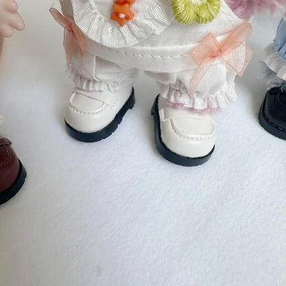 17CM Blind Box Clothes – Macaroon LABUBU Turtle Doll Accessories with Square Leather Shoes