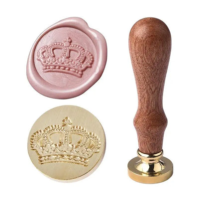 Vintage Copper Wax Seal Stamp – Curlicue Rose for DIY Scrapbooking, Invitations & Envelopes