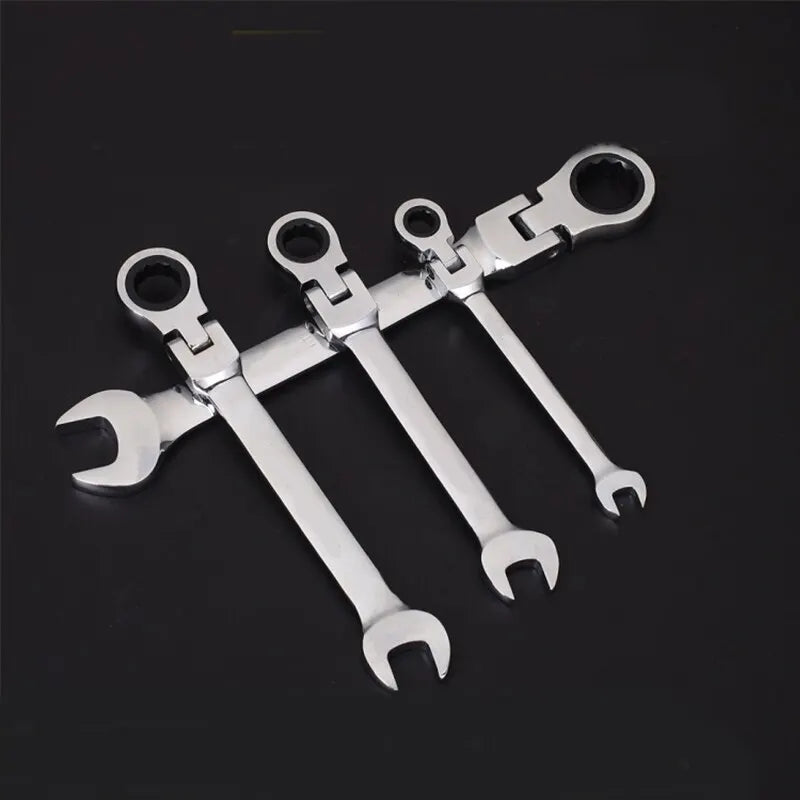 Automatic Fast Dual-Use Ratchet Wrench - Labor-Saving Universal 72-Tooth, Movable Head Open-Ended Plumber Tool