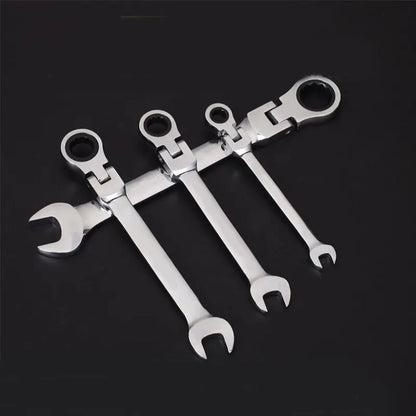 Automatic Fast Dual-Use Ratchet Wrench - Labor-Saving Universal 72-Tooth, Movable Head Open-Ended Plumber Tool