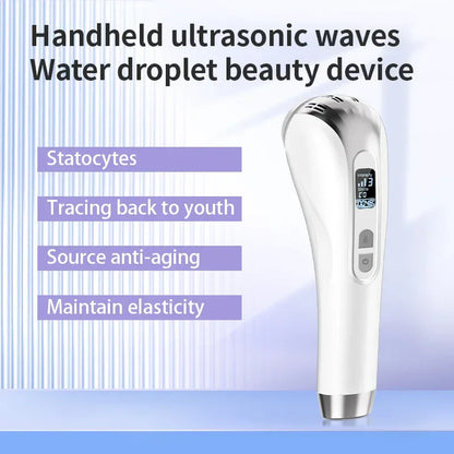 Ultrasonic Facial Skin Scrubber – Handheld 3Hz–10Hz Pore Tightening & Deep Cleansing Spa Skincare Facial Analyzer Tool