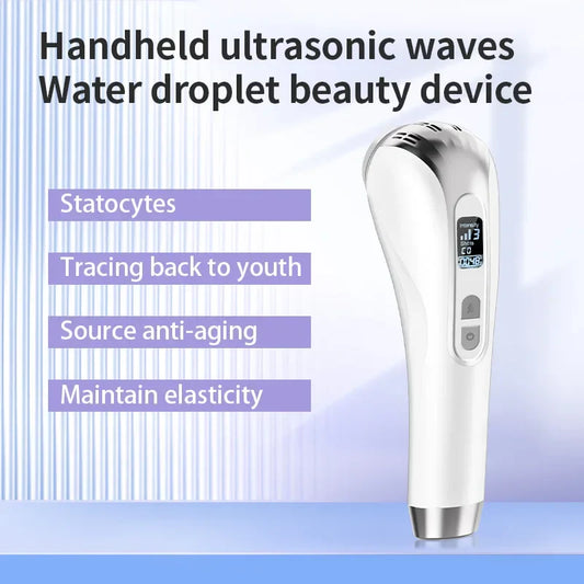 Ultrasonic Facial Skin Scrubber – Handheld 3Hz–10Hz Pore Tightening & Deep Cleansing Spa Skincare Facial Analyzer Tool