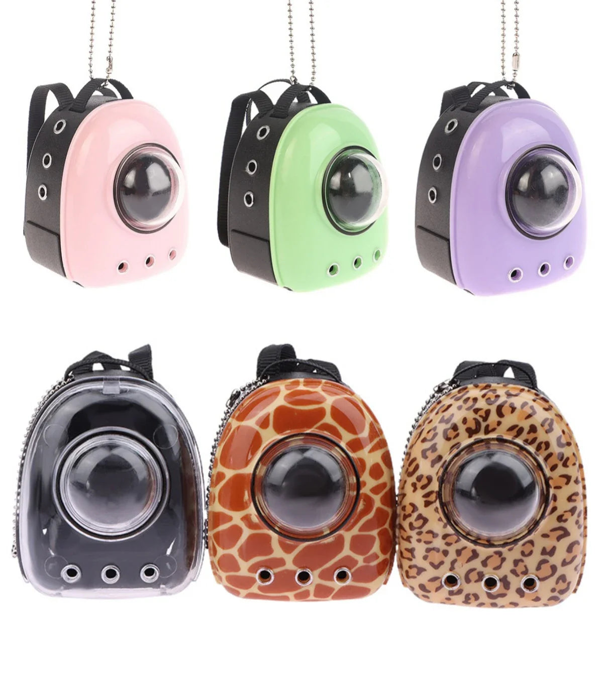 Labubu Doll Accessories Set – Cute Transparent Pet Backpack for 15/17cm Labubu Dolls