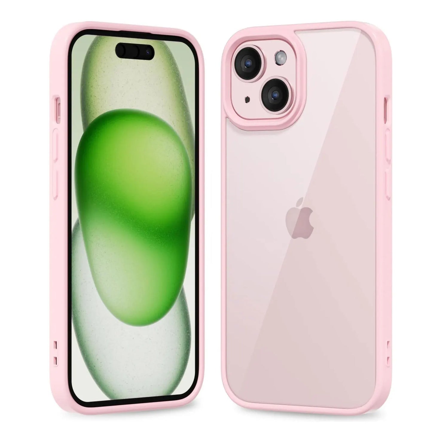 Transparent Shockproof Silicone Phone Case - Color Back Protective Cover for iPhone 16, 15, 14, 13, 12, 11 Pro Max & More