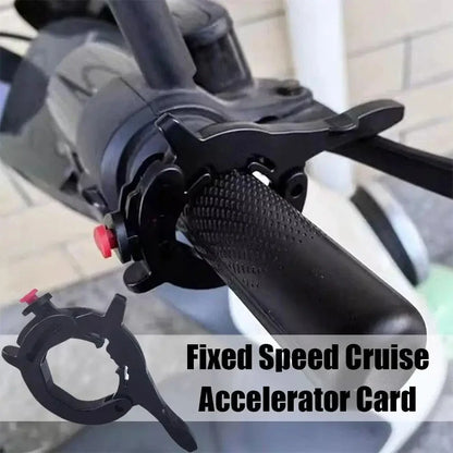 Motorcycle Cruise Control Throttle Lock: High-Grade Aluminum Assist Retainer for Universal Handlebar Grip