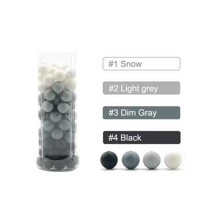 LOFCA Silicone Round Beads 20pcs - 9/12/15mm DIY Jewelry Making Beads for Bracelets, Keychains & Necklaces