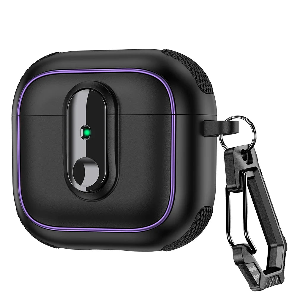Armor Lock Earphone Case for AirPods – Shockproof TPU & PC Cover for AirPods 1, 2, 3, 4 & Pro 2, 2nd & 4th Gen