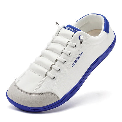 HOBIBEAR Zero Drop Barefoot Shoes – Wide Toe Minimalist Canvas Sneakers for Men & Women