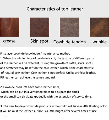 Leather Mini Coin Purse – Unisex Retro Handmade Cowhide Small Wallet with Zipper & Key Case
