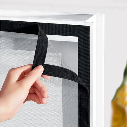 Self-Adhesive Mosquito Window Screen - Custom Size Magnetic Insect Net Mesh for Summer Window Protection