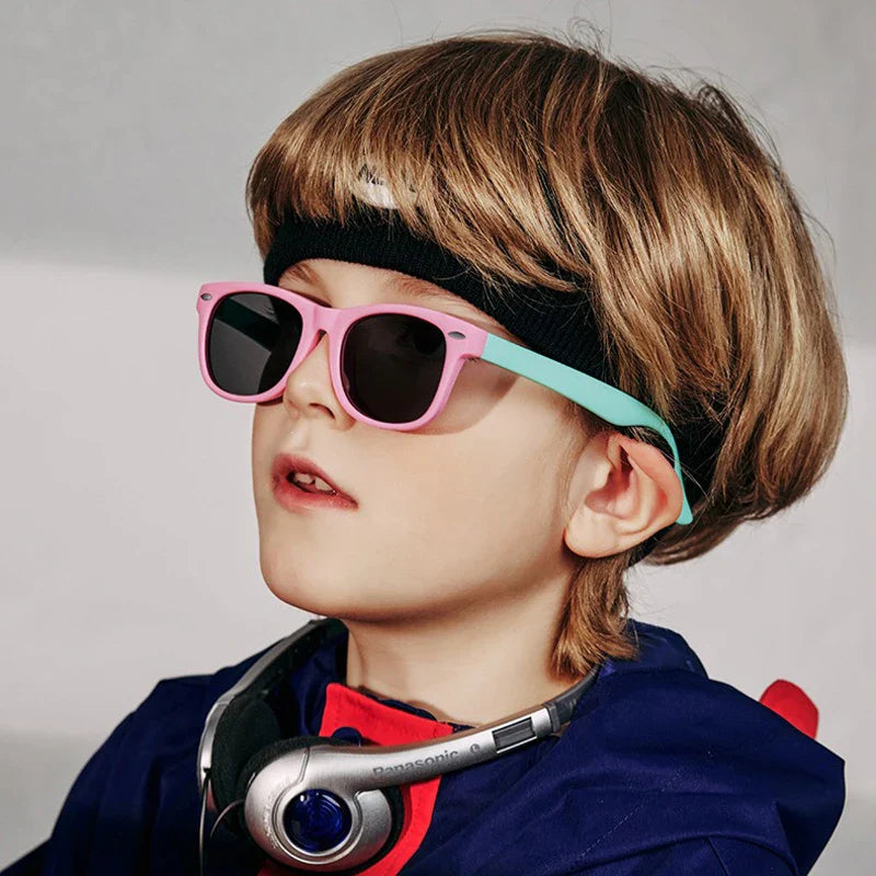 Children’s Color Matching Sunglasses – UV Resistant Summer Sun Shades for Boys & Girls