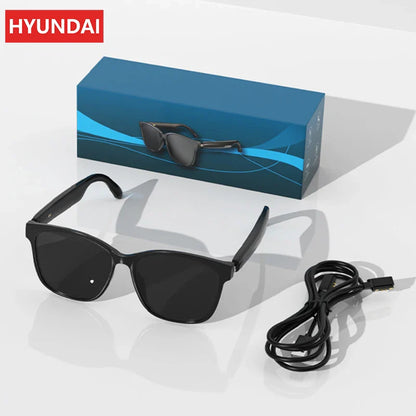 Choice HYUNDAI C8 Bluetooth 5.4 Glasses – Wireless Earphones with HD Mic, Multi-Function Keys, Driving Sunglasses (Lenovo C8 Compatible)