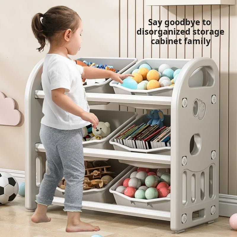 Multi Functional Baby Toy Storage Cabinet - Large Capacity Classification & Sorting Organizer Box for Home Use